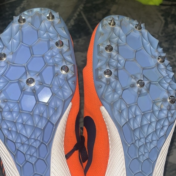 Nike women’s Zoom Rival M 9 Bright Mango spiked running shoes size 7.5 - Picture 9 of 10